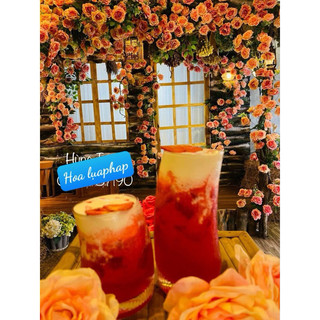 Hoa Hồng mô phỏng hoa diệp lục bảo quản treo tường cây xanh trang trí tường hoa mây hoa treo tường hoa treo tường