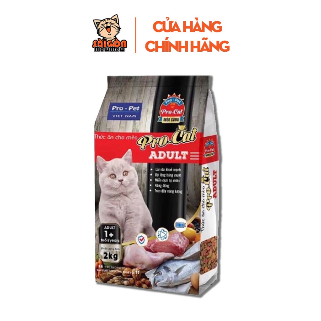 Hạt Cho Mèo PRO CAT - Thức Ăn Dinh Dưỡng Xuất Xứ Việt Nam