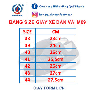 [ASIA] Giày bata Asia M09 xé dán dành cho học sinh