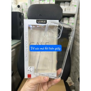 Ốp lưng Ligus trong Bảo Vệ cam, iphone16,16plus,16pro,16promax, 14, 14max, 14promax lưng kính viền dẻo