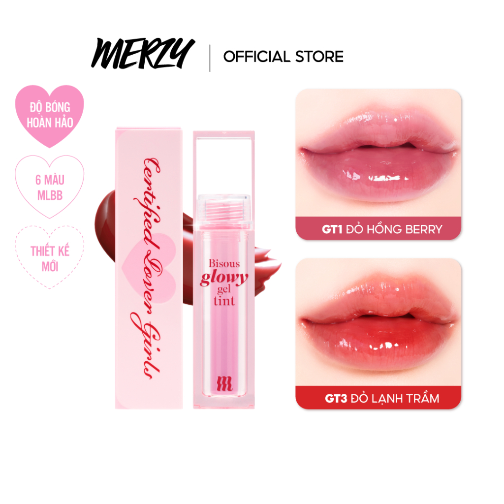 [Livestream] Son Kem Bóng Merzy Bisous Glowy Gel Tint 4g