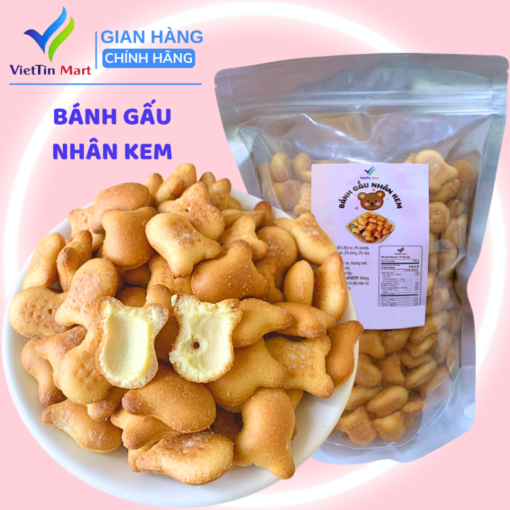 Bánh Gấu Nhân Kem VIETTINMART