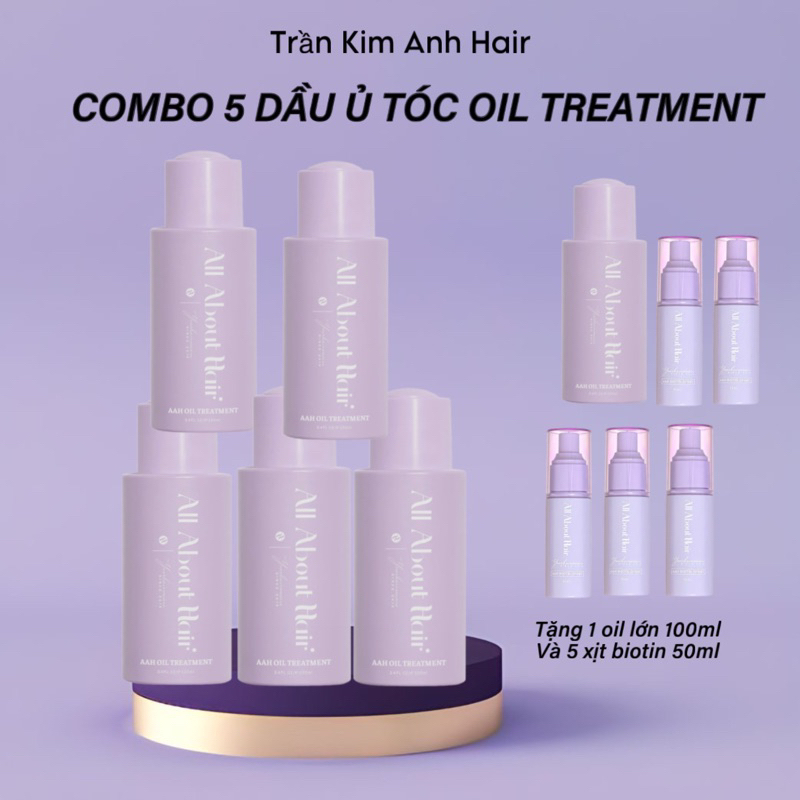 COMBO 5 CHAI DẦU Ủ OIL TREATMENT ALL ABOUT HAIR