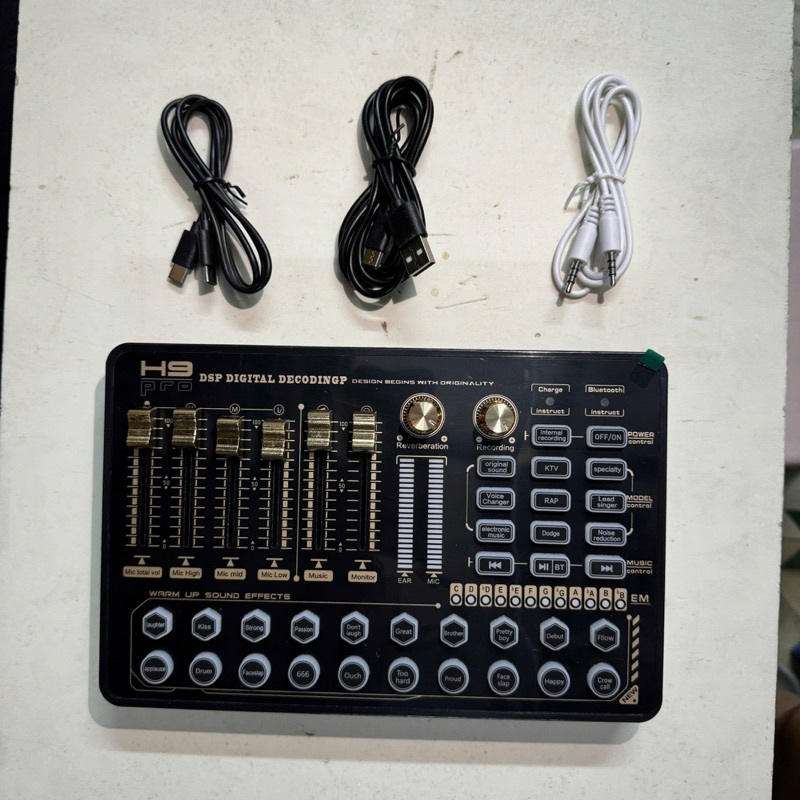Sound card thu âm H9 có bluetooth bh 6 tháng