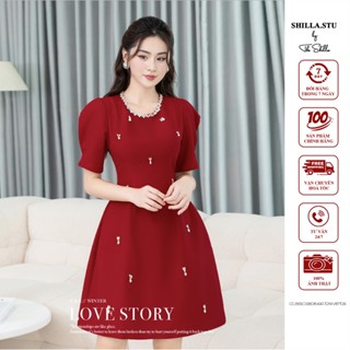 Váy đầm thiết kế cao cấp màu đỏ đính đá sang trọng [ Ảnh thật ] The Shilla-CG.E65C1.68D8