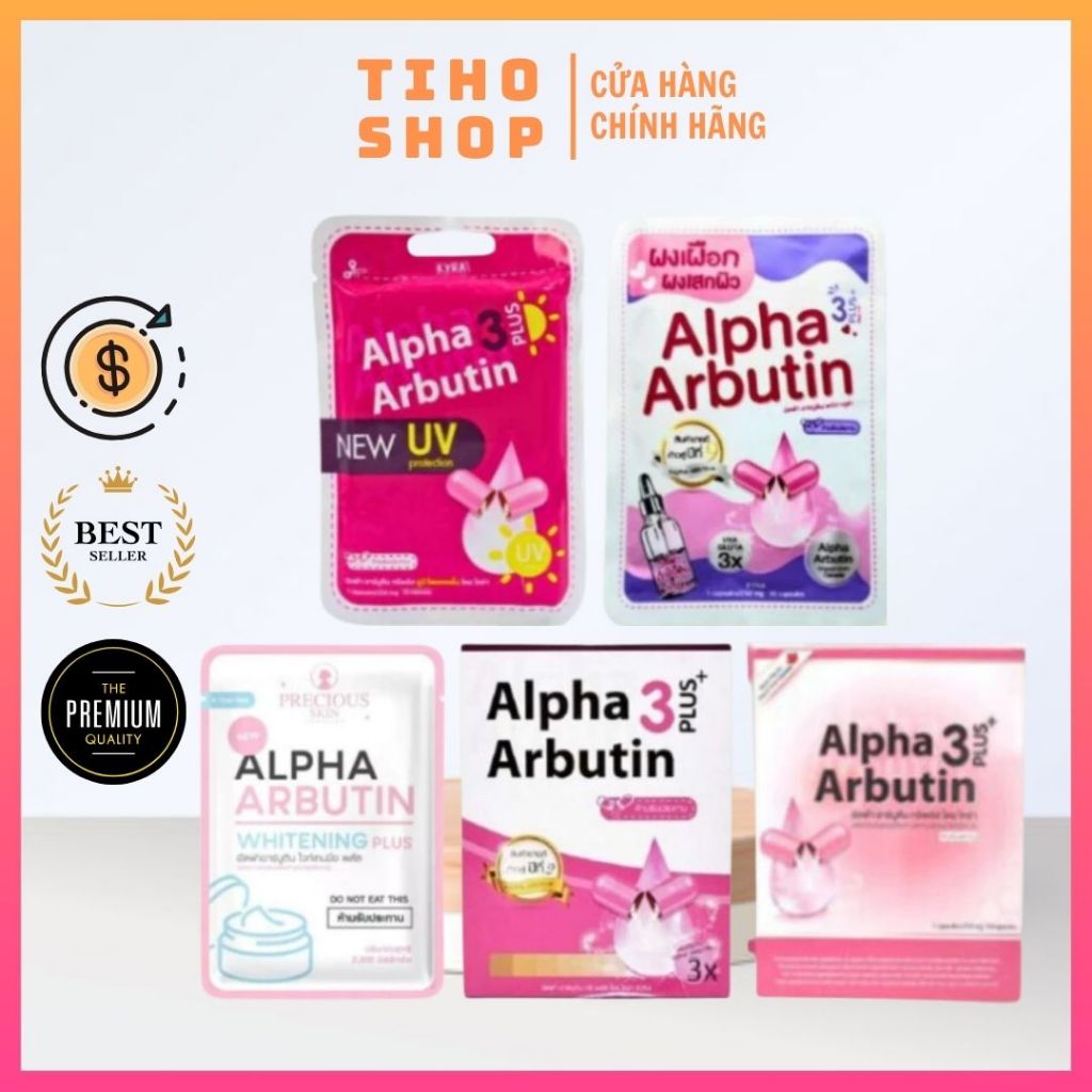 Viên Bột Kích Trắng Da ALPHA ARBUTIN 3 Plus ( Chính Hãng )