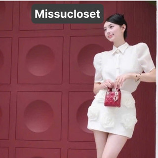 {HÀNG THIẾT KẾ} Set áo sơ mi kèm chân váy chữ A phối hoa hồng sang chảnh set công sở set công sở set đi làm, sẵ....