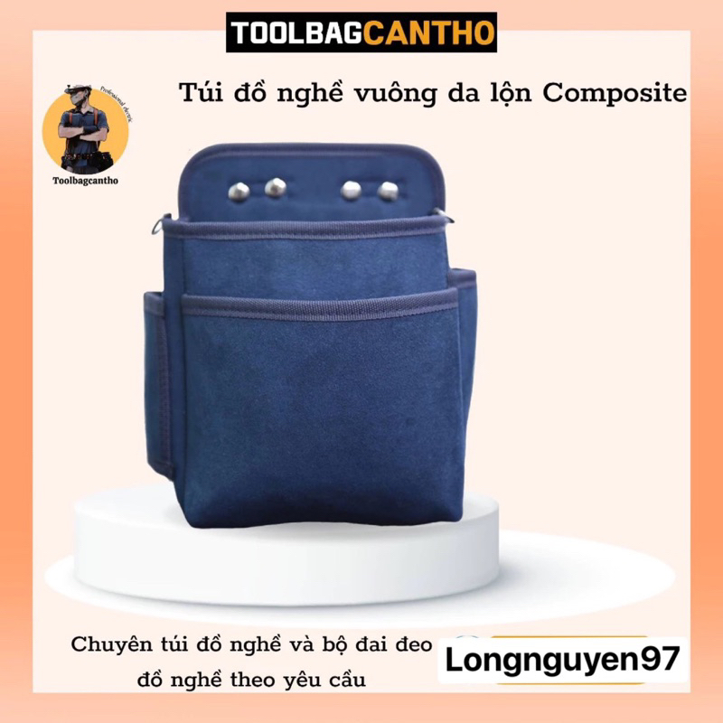 Túi đồ nghề vuông da lộn Composite