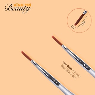 Cọ Bản Dài Gel FOL 15.5cm – Lông mềm 1.2cm, phủ nền/hoa bản nhanh