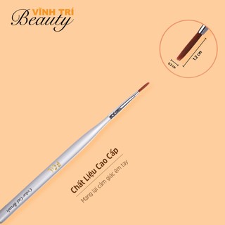 Cọ Bản Dài Gel FOL 15.5cm – Lông mềm 1.2cm, phủ nền/hoa bản nhanh