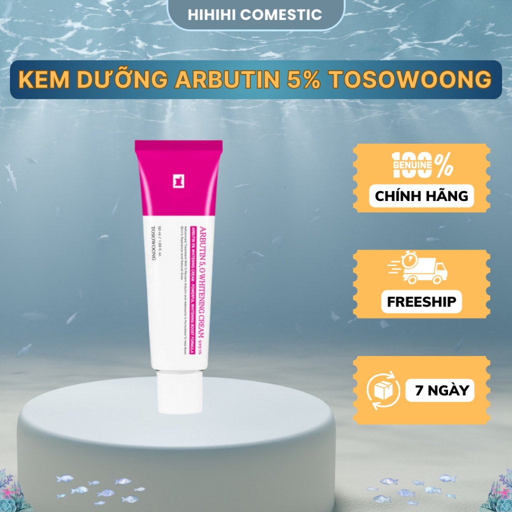 Kem dưỡng trắng Tosowoong Arbutin 5%