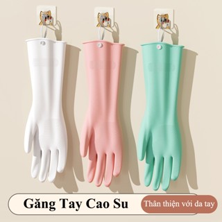 Bao tay cao su HOMELOVE Găng tay cao su siêu dai bao tay rửa chén dọn vệ sinh bảo vệ da tay bám dính tốt bền bỉ