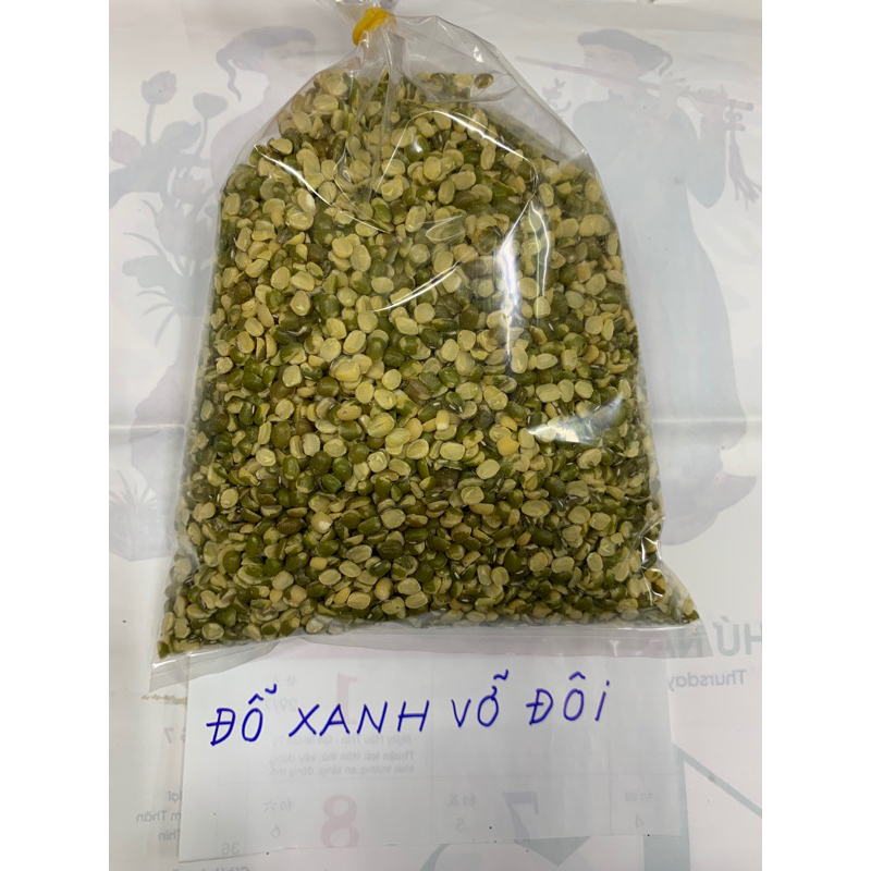 Đậu xanh xay vỡ đôi 500gr