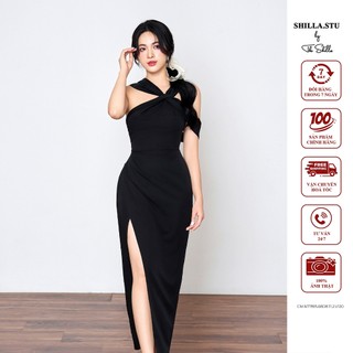 Váy đầm thiết kế cao cấp màu trễ vai ôm body sang trọng [ Ảnh thật ] The Shilla-CM.N77B15.68D8