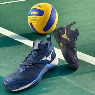 [2 Màu] Giày Mizuno Wave Momentum 2 Mid - Giày Bóng Chuyền Cổ Cao đệm êm ái đàn hồi bật nhảy êm
