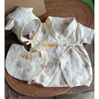 SET YAKUTA KÈM NÓN VÀ YẾM CHO BÉ [CÒ BABY]