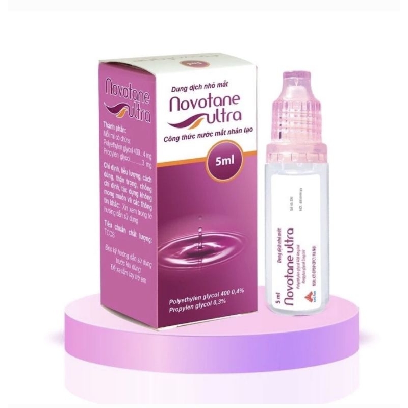 Novotane Ultra - Nước nhỏ mắt nhân tạo làm dịu mắt, giảm mỏi mắt - khô mắt