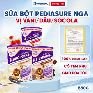 [TEM PHỤ] Sữa Bột Pediasure Nga Vị Vani, Dâu, Socola 850g Bổ Sung Dinh Dưỡng Cho Trẻ Biếng Ăn Chậm Lên Cân –  Mamako
