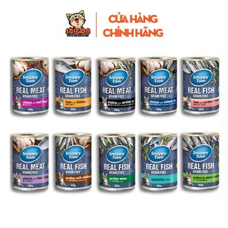 Thức Ăn Ướt Cho Mèo SNAPPY TOM 400g – Pate Cao Cấp, Nhiều Vị, Kích Thích Ăn Uống