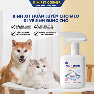 Bình Xịt Huấn Luyện Chó Mèo Đi Vệ Sinh Trong Nhà  Ngoài Trời khử mùi hôi kháng khuẩn hiệu quả 