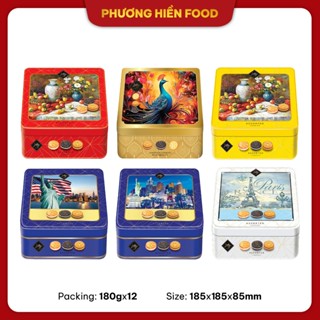 [Luckysun] Bánh quy hỗn hợp Luckysun hiệu Vfood 180g hộp thiếc nhập khẩu Thái Lan