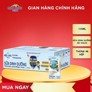  Thùng 48 hộp 110ml sữa dinh dưỡng bổ sung sữa non MC Colos Mộc Châu Milk 