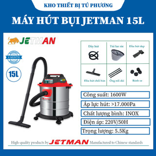 Máy Hút Bụi Công Nghiệp Đa Chức Năng 12L - 15L - 18L - 20L - 25L - Công Suất 1600W - Làm Sạch