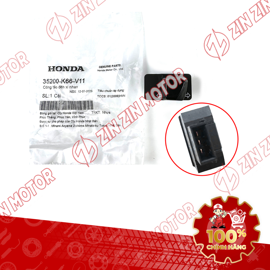 Nút Công Tắc Đèn Xi Nhan SH Mode 2020 2021 2022 2023 2024 35200-K66-V11 Chính Hãng - ZZM