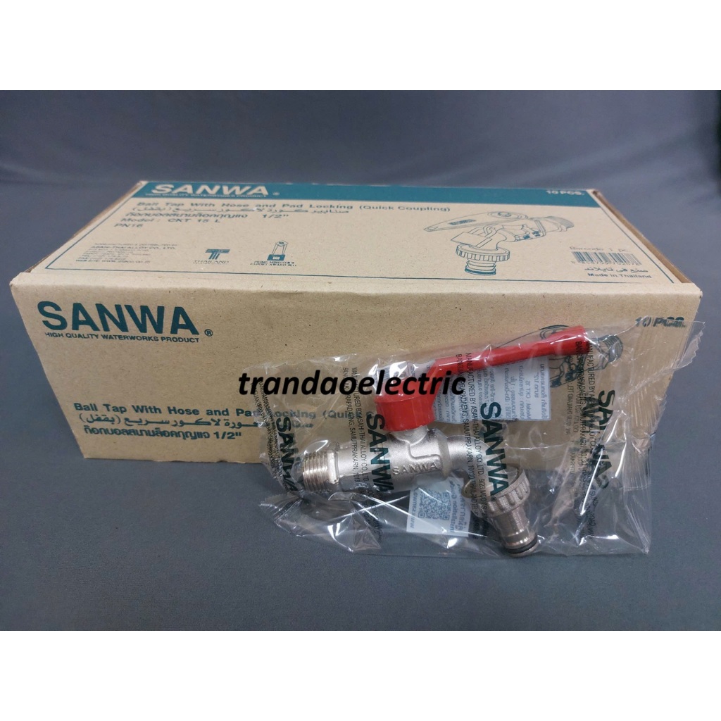 Vòi đầu dài CKT15 Sanwa 1/2" (21mm) - Hàng chính hãng Sanwa Thái Lan