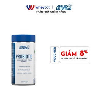 Men vi sinh 10 chủng Advanced Probiotic Applied Nutrition bổ sung 10 tỷ lợi khuẩn 60 viên