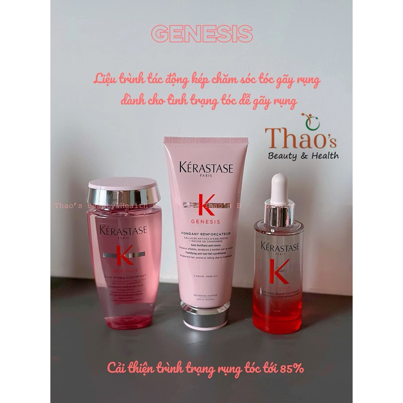 Set chăm sóc tóc gãy rụng Kerastase Genesis dầu gội / dầu xả / serum