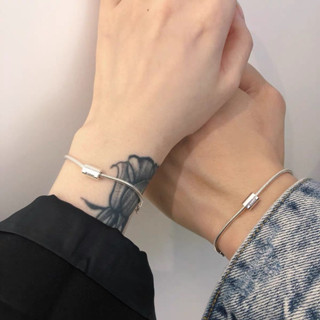 Lắc tay bạc đôi nhiều mẫu lựa chọn khắc tên theo yêu cầu vòng tay đeo nam nữ WIN SILVER