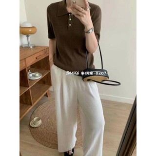 8267N  ÁO LEN TRƠN CỔ BẺ CỘC TAY NHIỀU MÀU