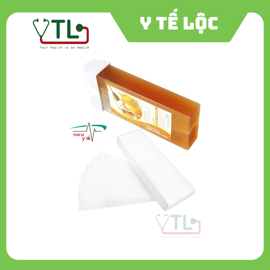 Combo sáp wax lông (nóng) + giấy wax lông 100 tờ