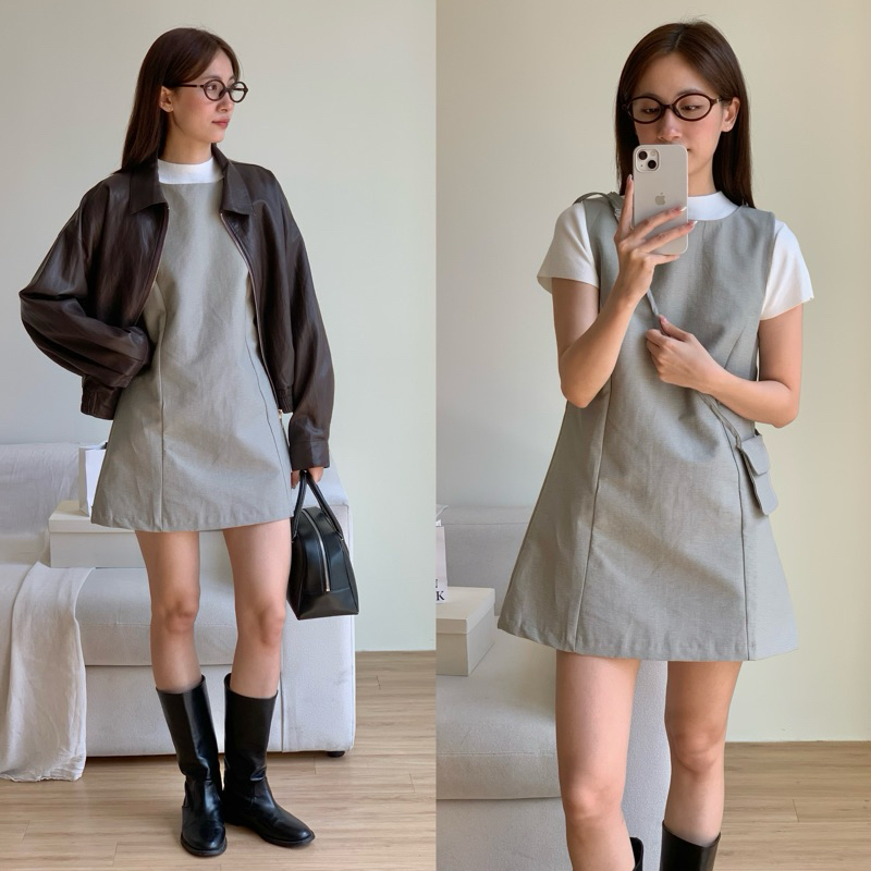 NUTCLOSET - Váy 3 lỗ kèm túi 9705_A1602