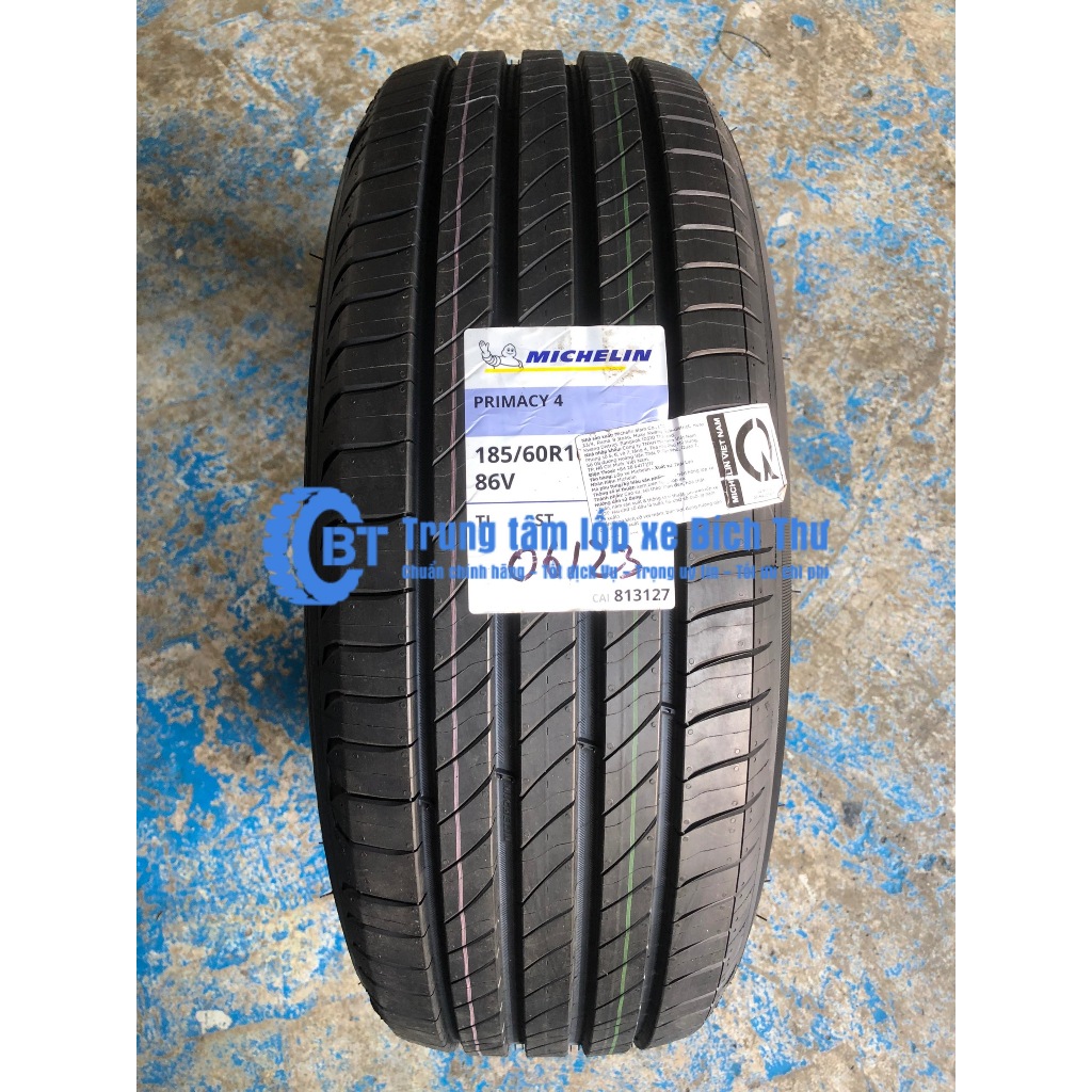 Lốp Michelin 185/60R16 Primacy 4 Cửa Hàng Lốp Bích Thư, Lốp Xe Êm Ái, Chất Lượng An Toàn Độ Bám Đườn