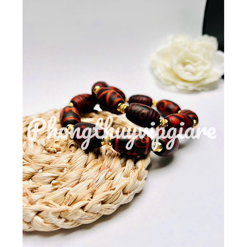 Vòng tay ma nao dzi đỏ siêu đẹp