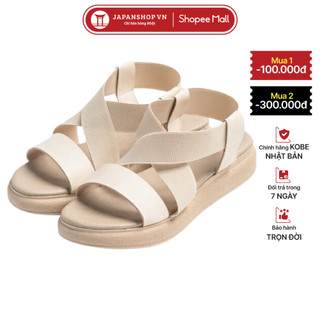  Sandal đế xuồng KOSU cao 3,5cm sandan nữ quai chéo kháng khuẩn khử mùi Nhật Bản K-24301 
