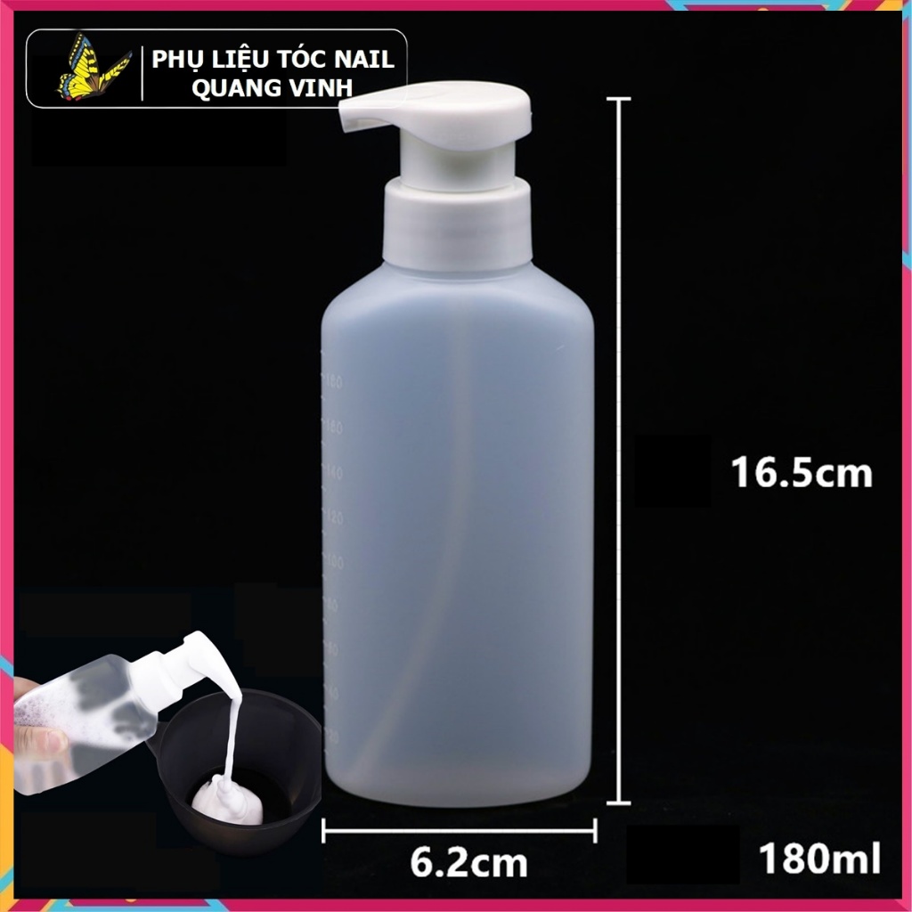 Chai tạo bọt thuốc dập tóc 180ml