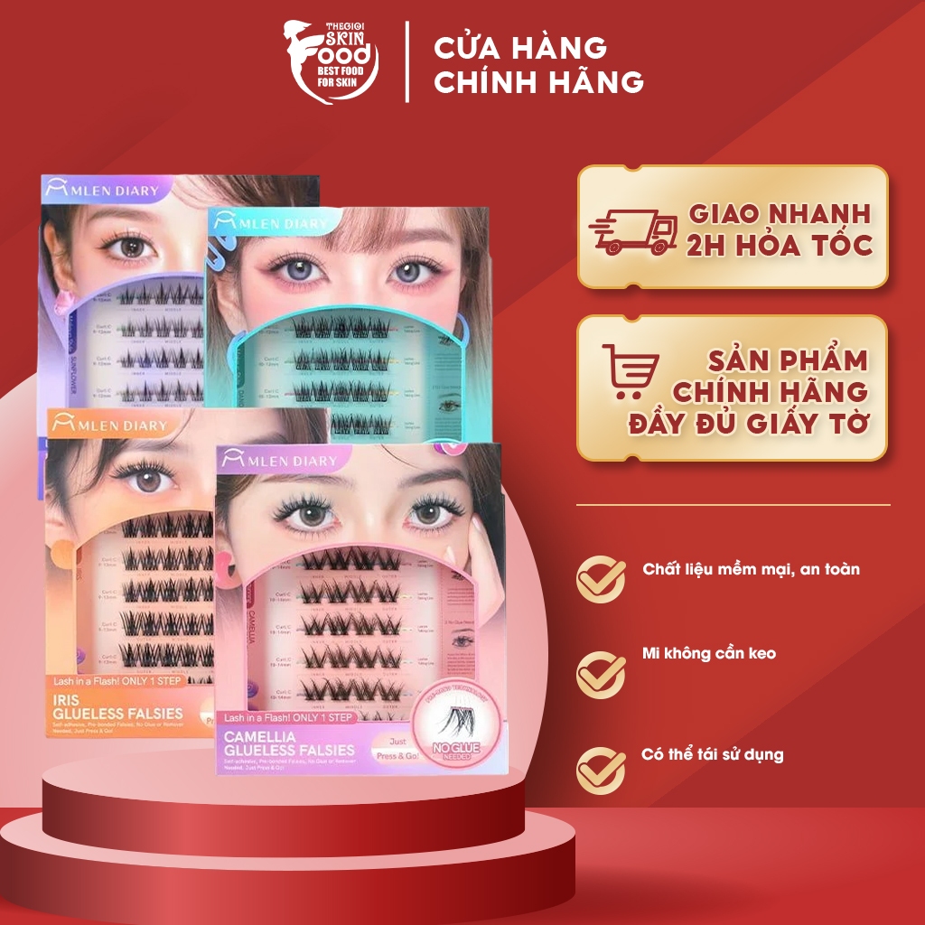 Mi Giả Cụm Tự Dính Không Cần Keo Mlen Diary