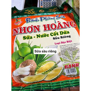 Bánh phồng sữa Nhơn Hoàng lá dứa gói 400g 10 bánh đại (Bánh tráng Kim Ngọc Tây Ninh)