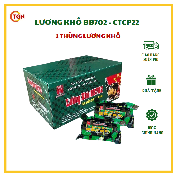 1 THÙNG LƯƠNG KHÔ BB702  - Công ty cổ phần 22 - 1 thùng 4.2kg