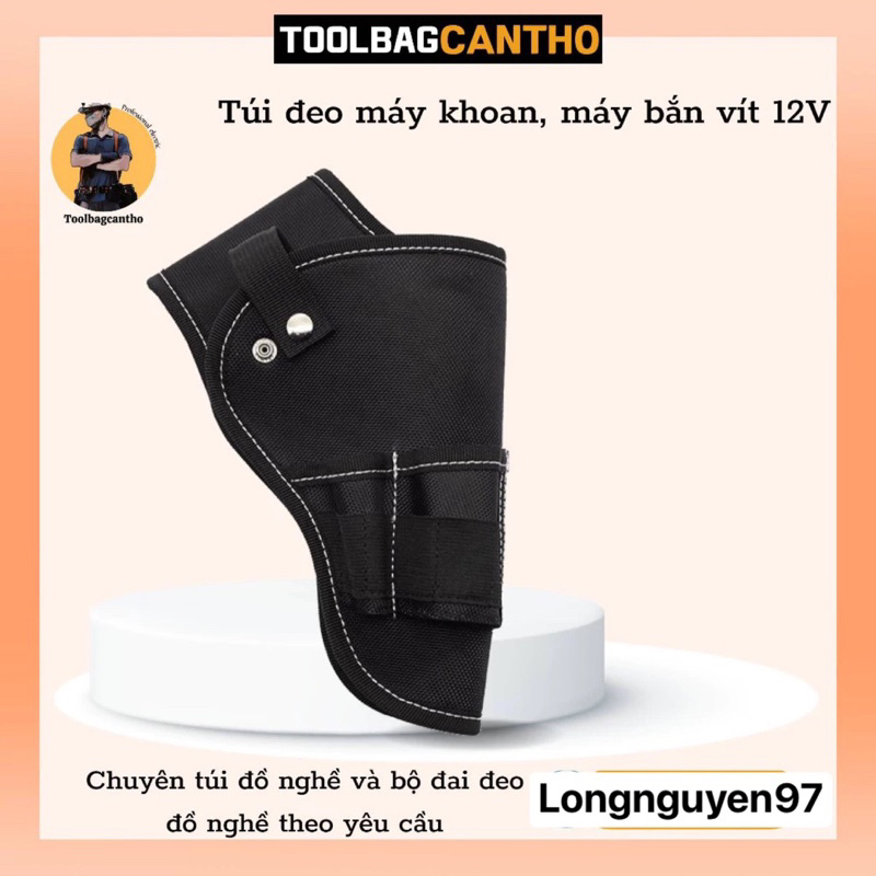 Túi đeo máy khoan, máy bắn vít 12V
