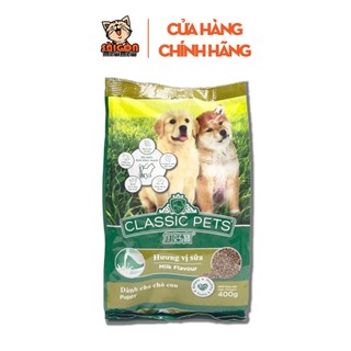Combo 5 Gói CLASSIC PETS PUPPY 400g – Hạt Cho Cún Con Tập Ăn, Phát Triển Khỏe Mạnh