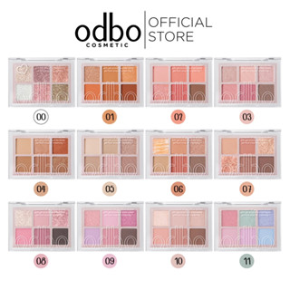 Bảng Phấn Mắt Odbo Tone Nâu Tây Signature Eyeshadow Palette OD276 - Bảng Màu Mắt Tông Nâu Trà Sữa 4,8g