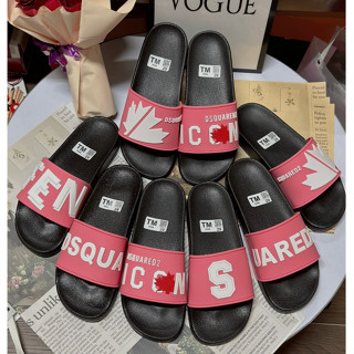 Hót nhất 2024 Dép nam nữ DSQ2 Seri màu hồng bản mới nhất. Dép DSQUARED2 thời trang trẻ Trend 2024