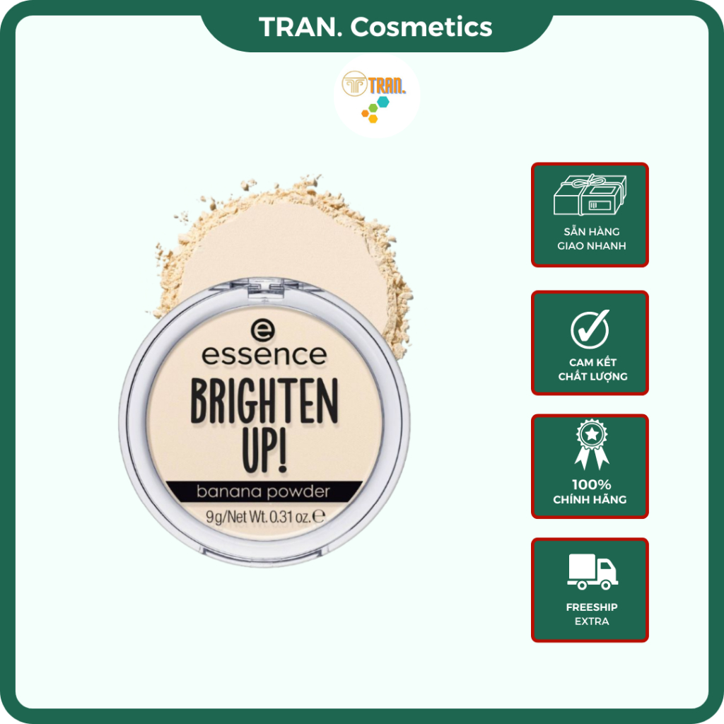 Phấn Phủ Essence, Phấn Phủ Kiềm Dầu Tạo Điểm Nhấn Bắt Sáng Cho Da Chất Phấn Mịn Độ Che Phủ Cao - TRA