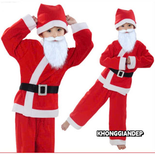 BỘ QUẦN ÁO NOEL BÉ TRAI N34 (NHIỀU SIZE) BỘ ĐỒ ÔNG GIÀ NOEL MỪNG GIÁNG SINH - LP417