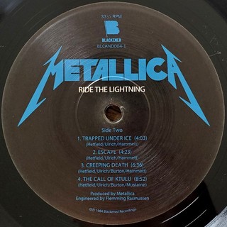 vinyl Metallica Ride The Lightning