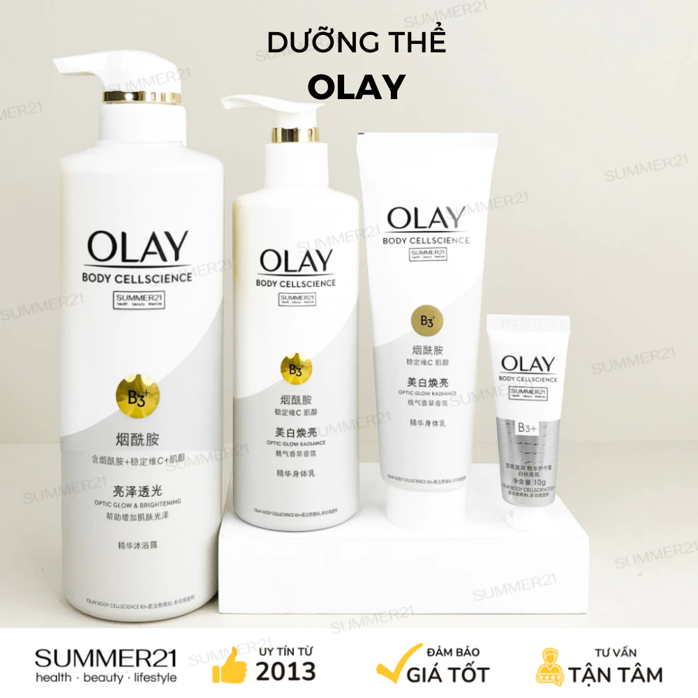 Sữa dưỡng thể OLAY BODY CELLSCIENCE B3 VITAMIN C OPTIC GLOW & RADIANCE